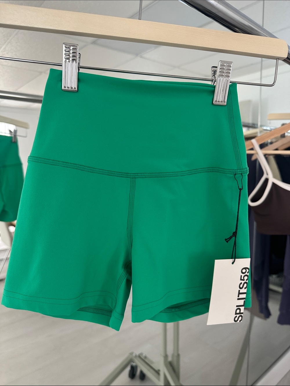 Splits59 High-Rise Emerald Green Bike Shorts
